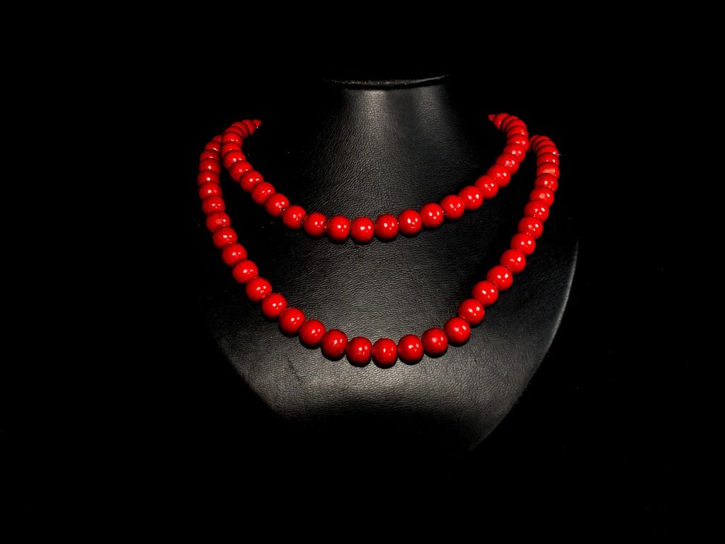 lightweight pearl earrings with matching necklace