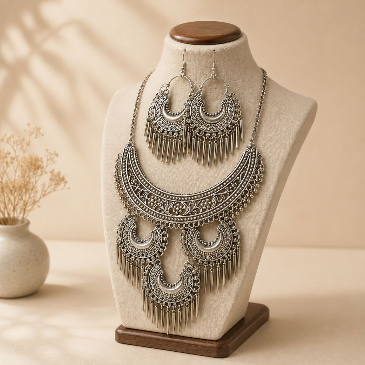 Boho oxidised jewellery set for women